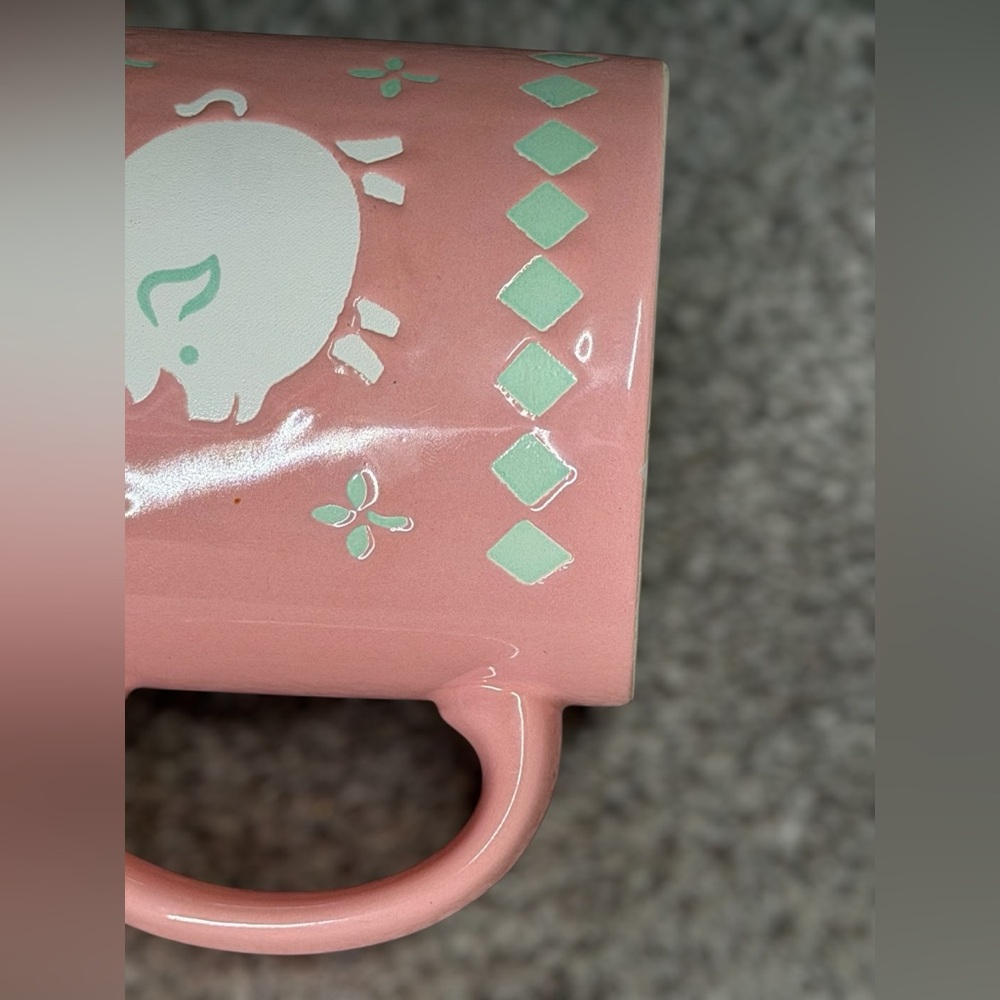 Vintage Waechtersbach‎ W. Germany Ceramic Pink Pig Mug Folk Farmhouse Kitchen - Picture 4 of 8